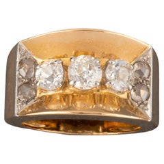 Gold And Diamonds French Vintage Ring