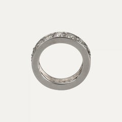 Contemporary Gold and Diamonds Ring