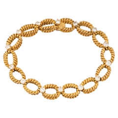 Gold and Diamonds Vintage Boucheron Bracelet