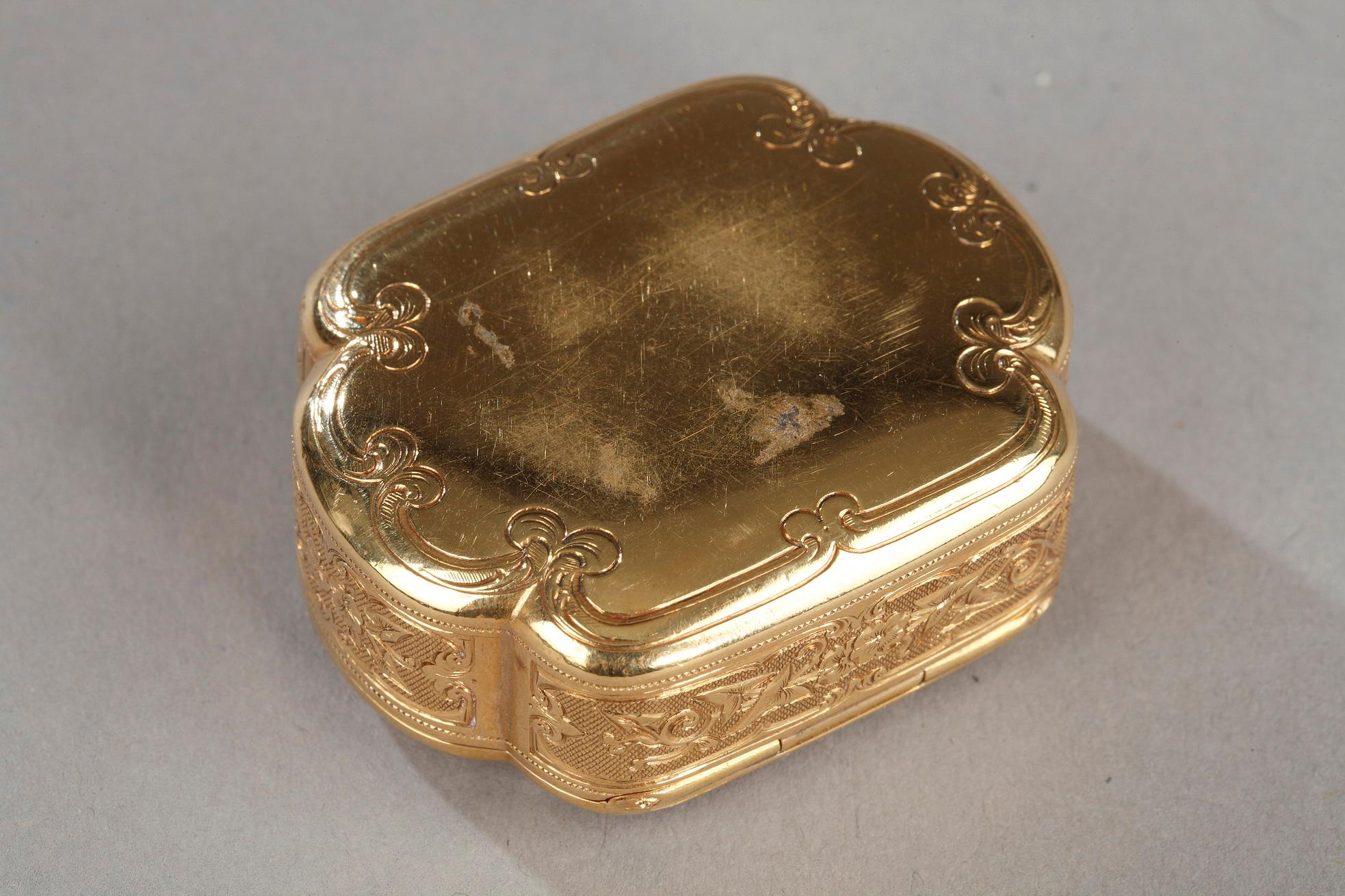Gold and Enamel Box, Late 19th Century For Sale 4