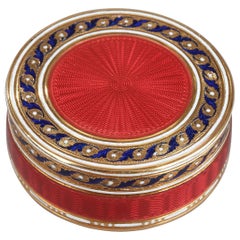 Gold and Enamel Candy Box, Late 18th Century