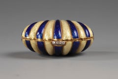 Gold and Enamel, Diamond Pills Box, Early 20th Century