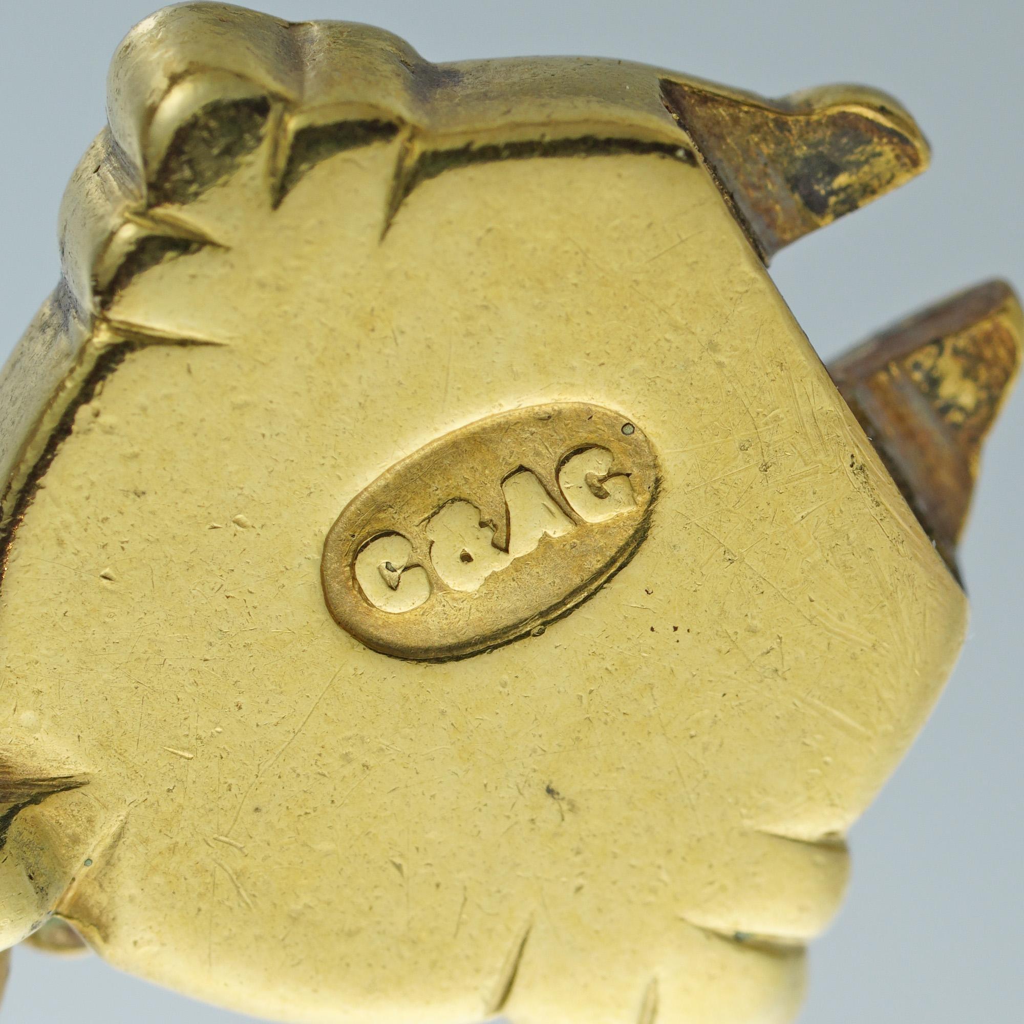 Renaissance Revival Gold and Enamel Gemset Bracelet by Giuliano