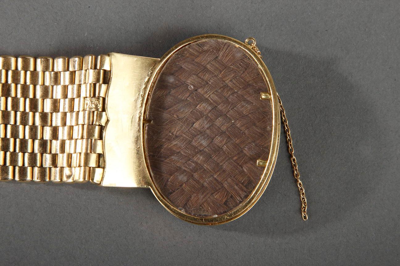 Miniatur-Armband aus Gold und Emaille, Bost, 19. Jahrhundert im Angebot 11