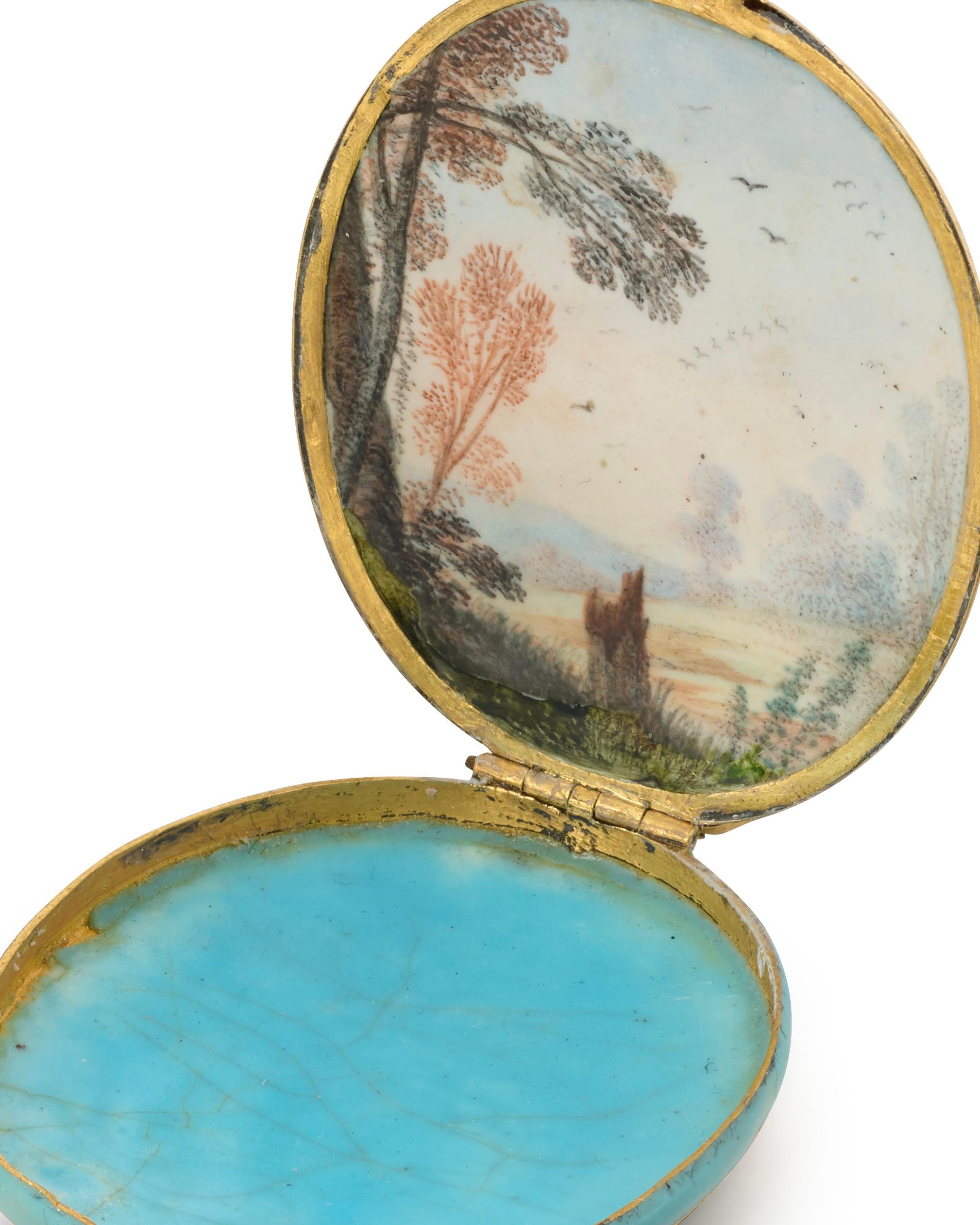 Gold and Enamel Pendant Depicting the Virgin and Child. French, 17th century For Sale 1