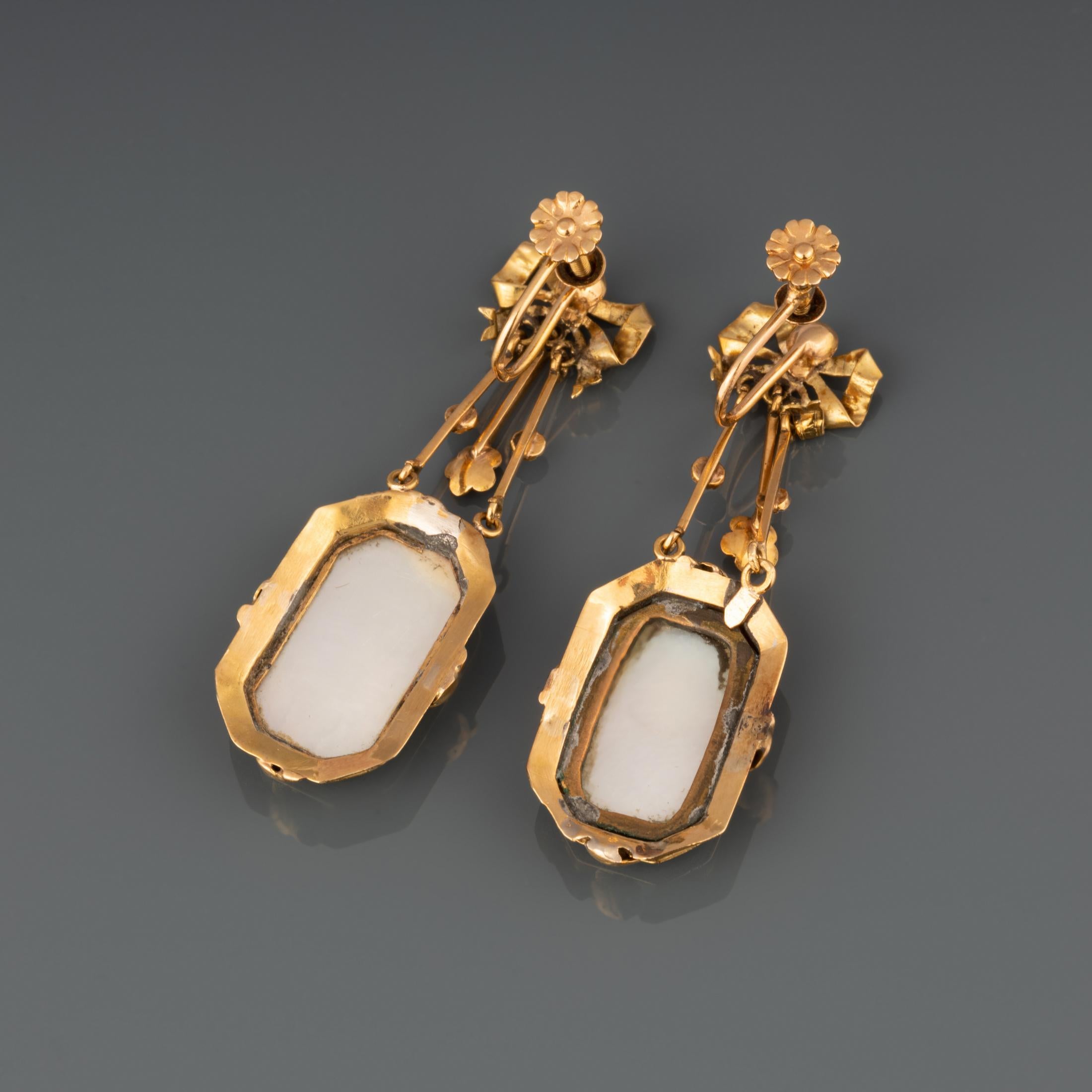 victorian earrings gold