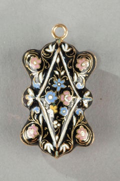 Gold and Enamel Vinaigrette, Mid-19th Century Work