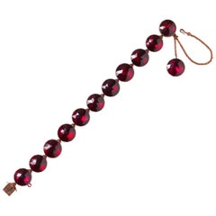 Gold and Garnet Bracelet