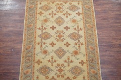 Gold and Gray Oushak Rug
