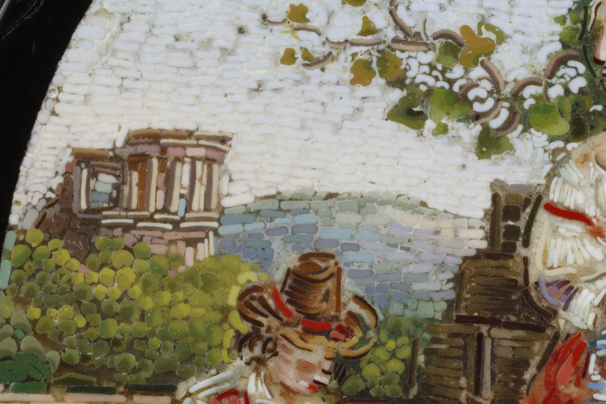 Bracciale in oro e micromosaico, 1860-1870 circa in vendita 2