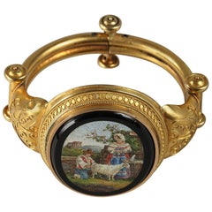 Gold and Micromosaic Bracelet, circa 1860-1870