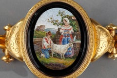 Gold and Micromosaic Bracelet, circa 1860-1870