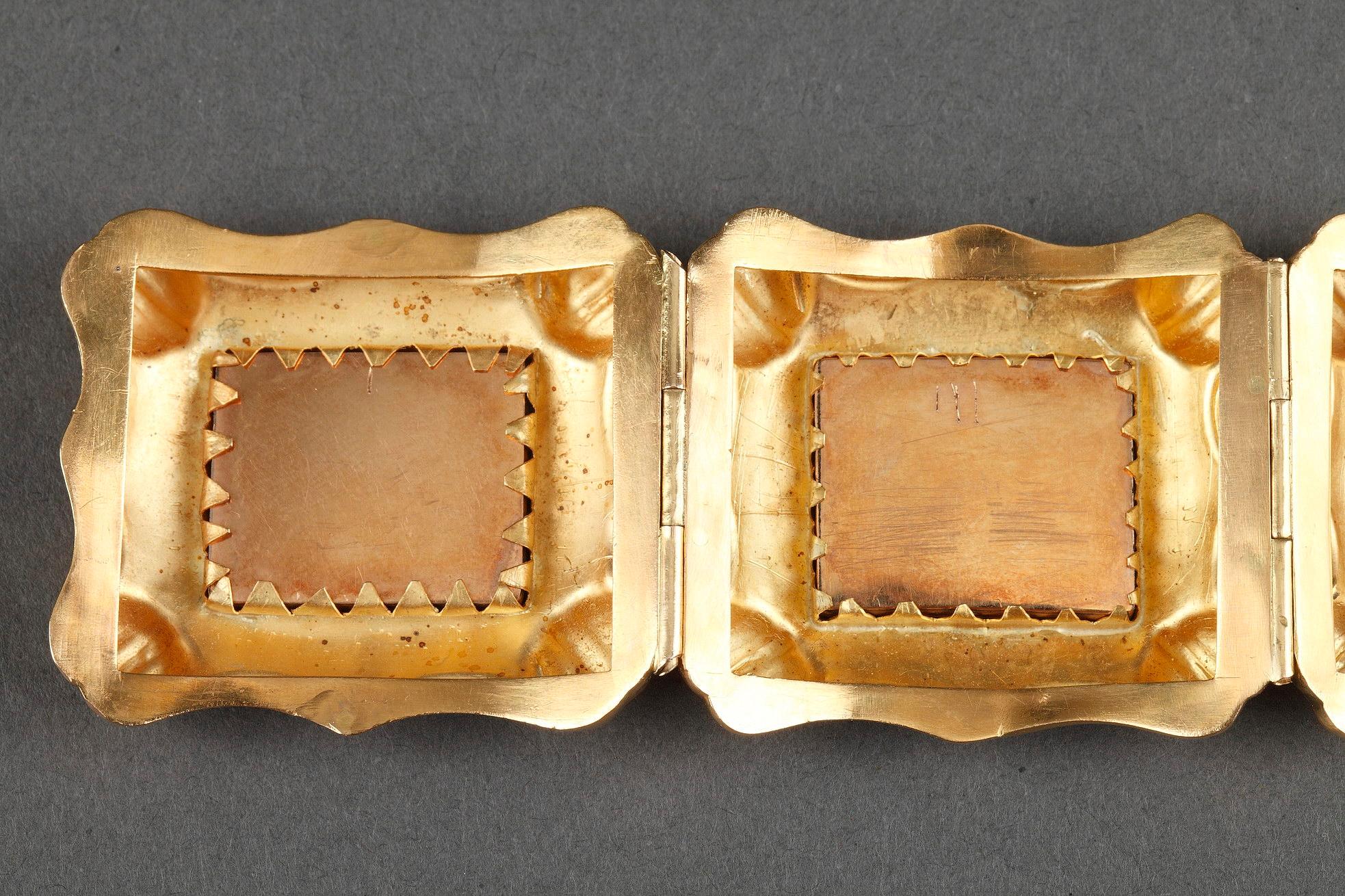 Armband aus Gold und Mikromosaik, erste Hälfte des 19. Jahrhunderts 12