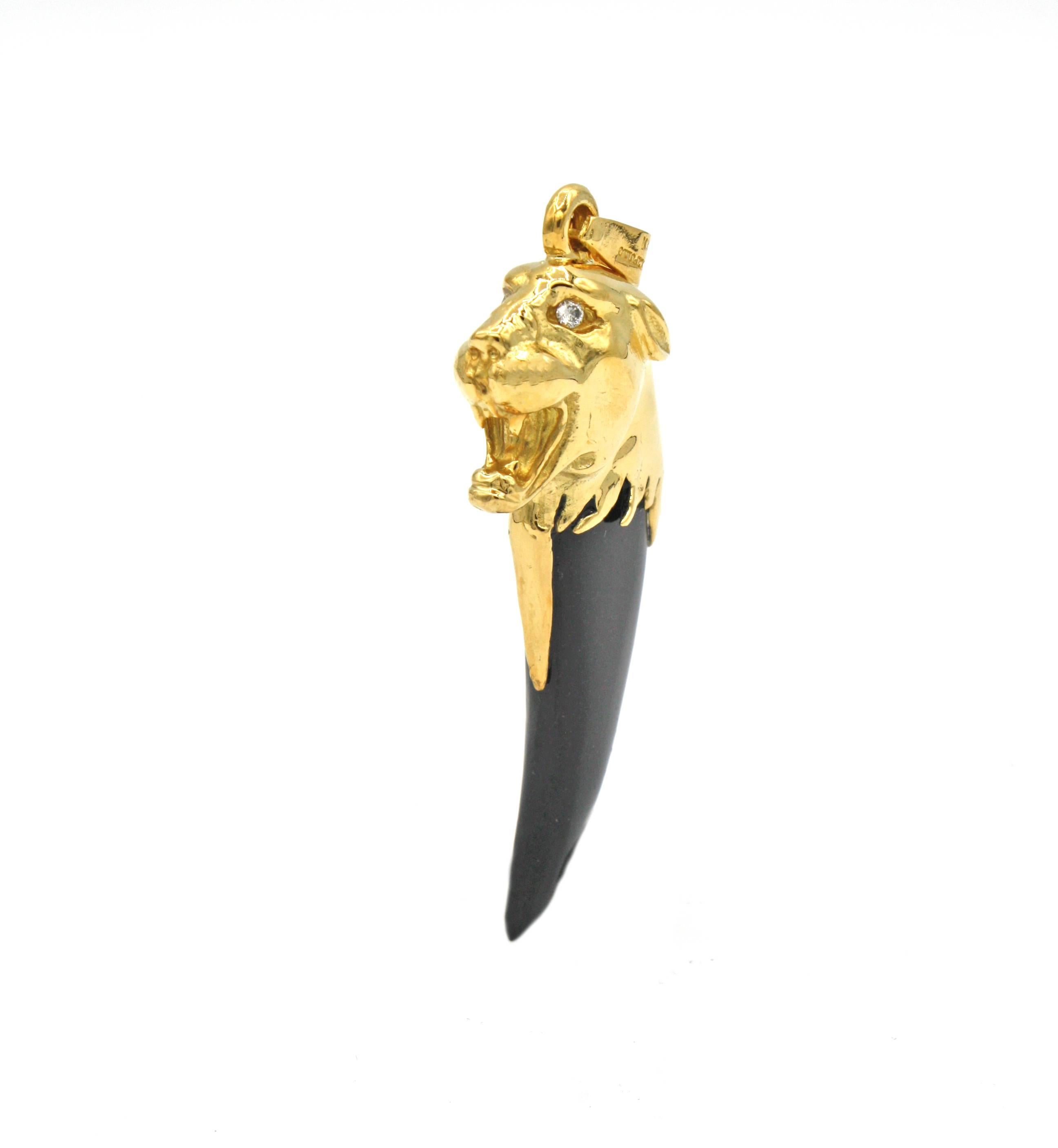 gold jaguar pendant