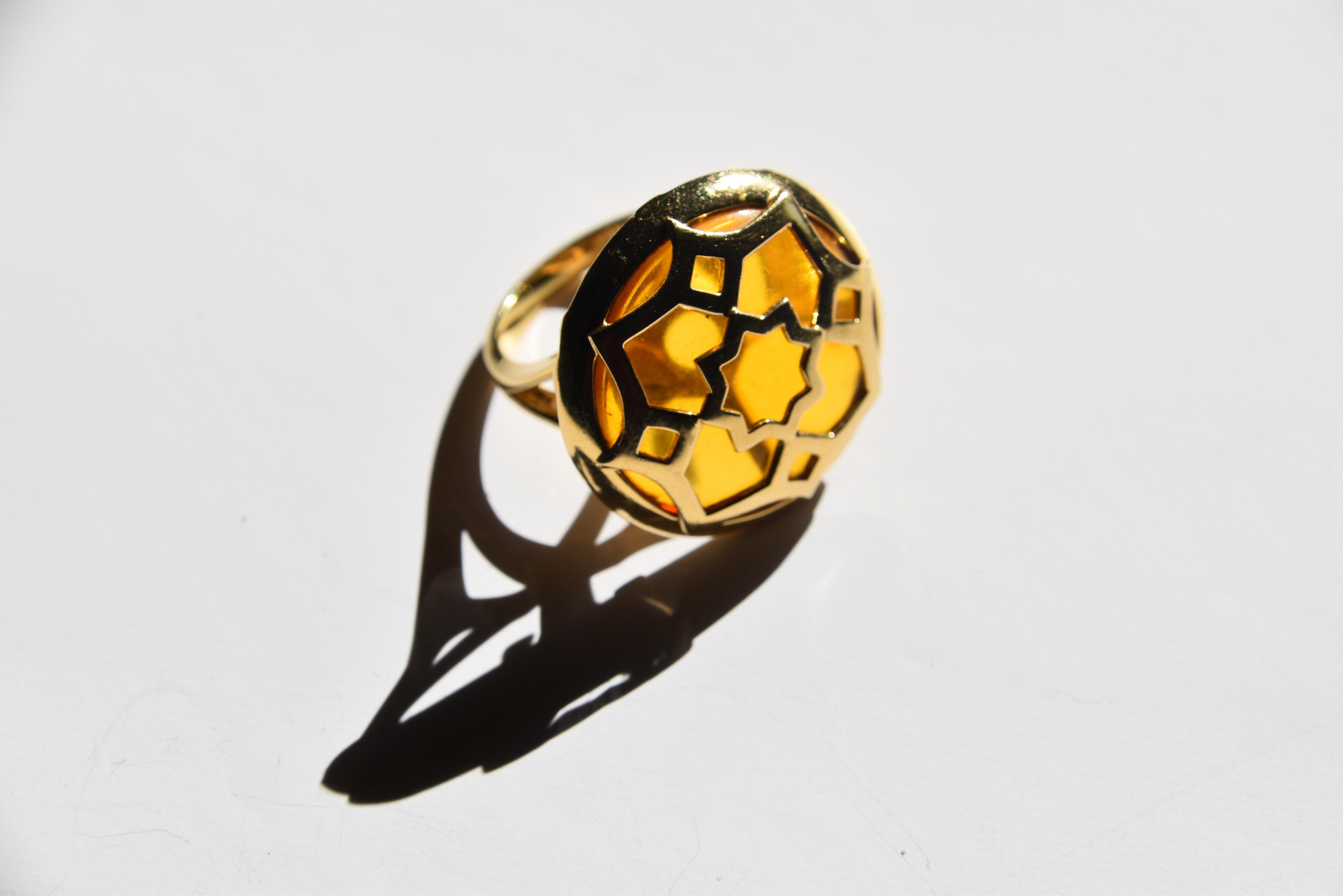 Anello Marrakech in oro e opale di Paloma Picasso for Tiffany & Co. 1980 In condizioni buone in vendita a London, GB