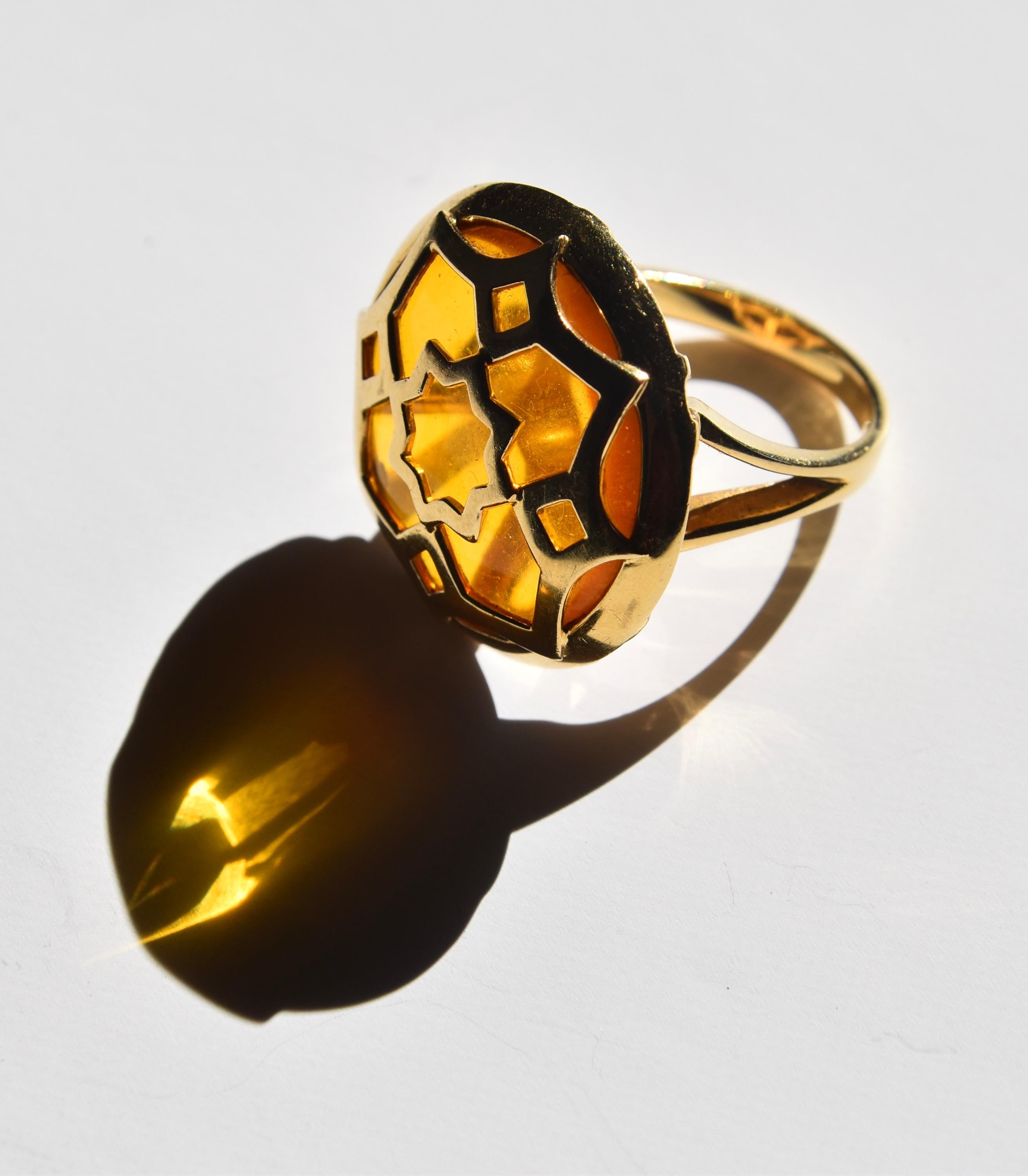 Anello Marrakech in oro e opale di Paloma Picasso for Tiffany & Co. 1980 in vendita 1