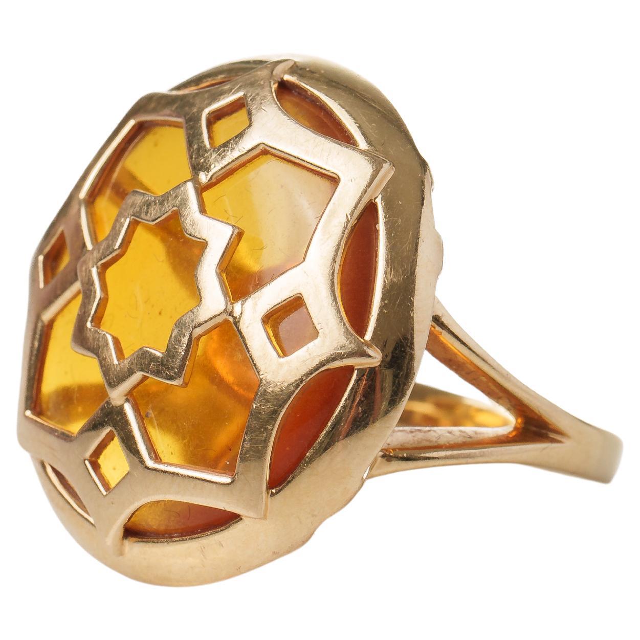 Gold and Opal Marrakech ring By Paloma Picasso for Tiffany & Co. 1980