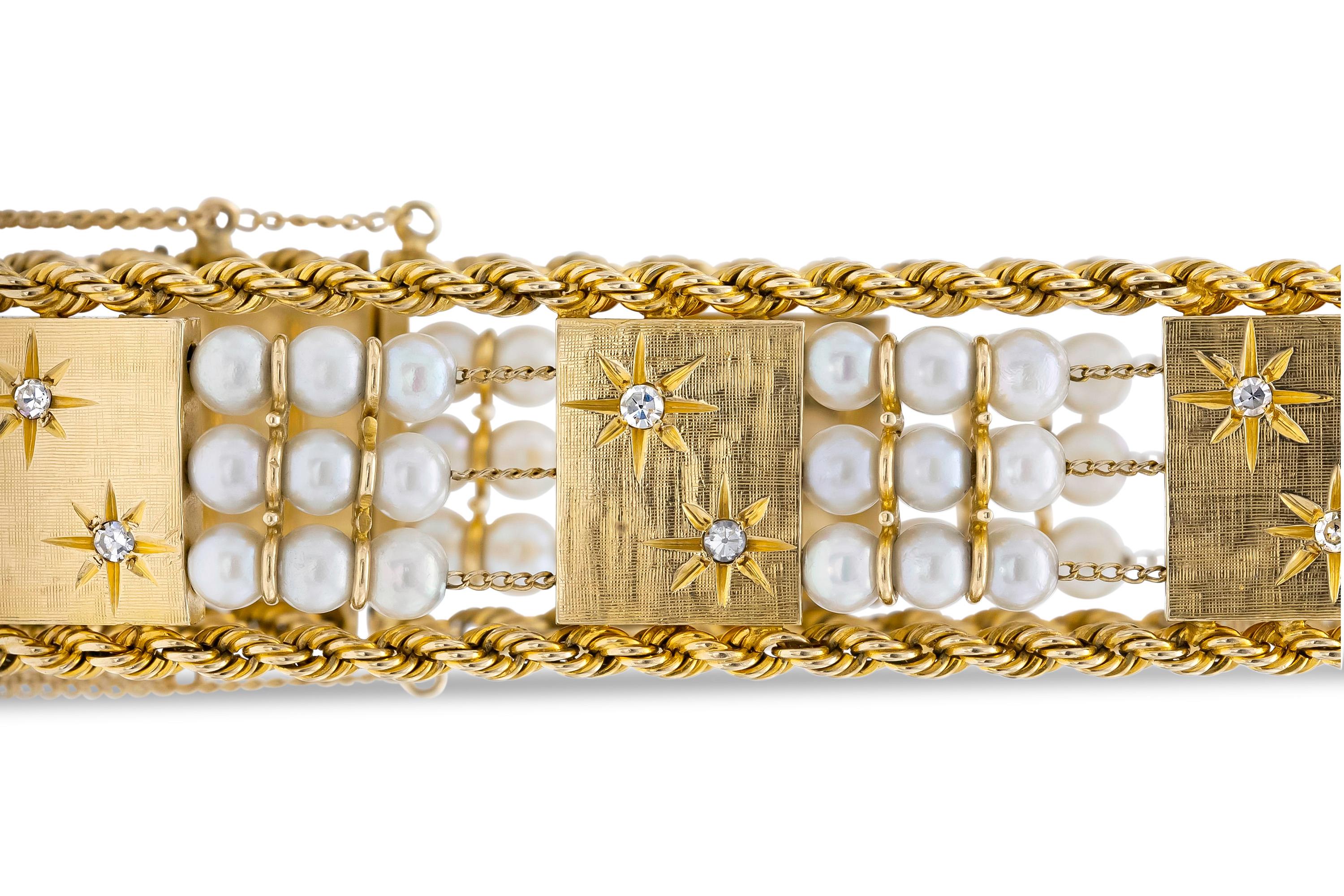 pearl bracelet gold