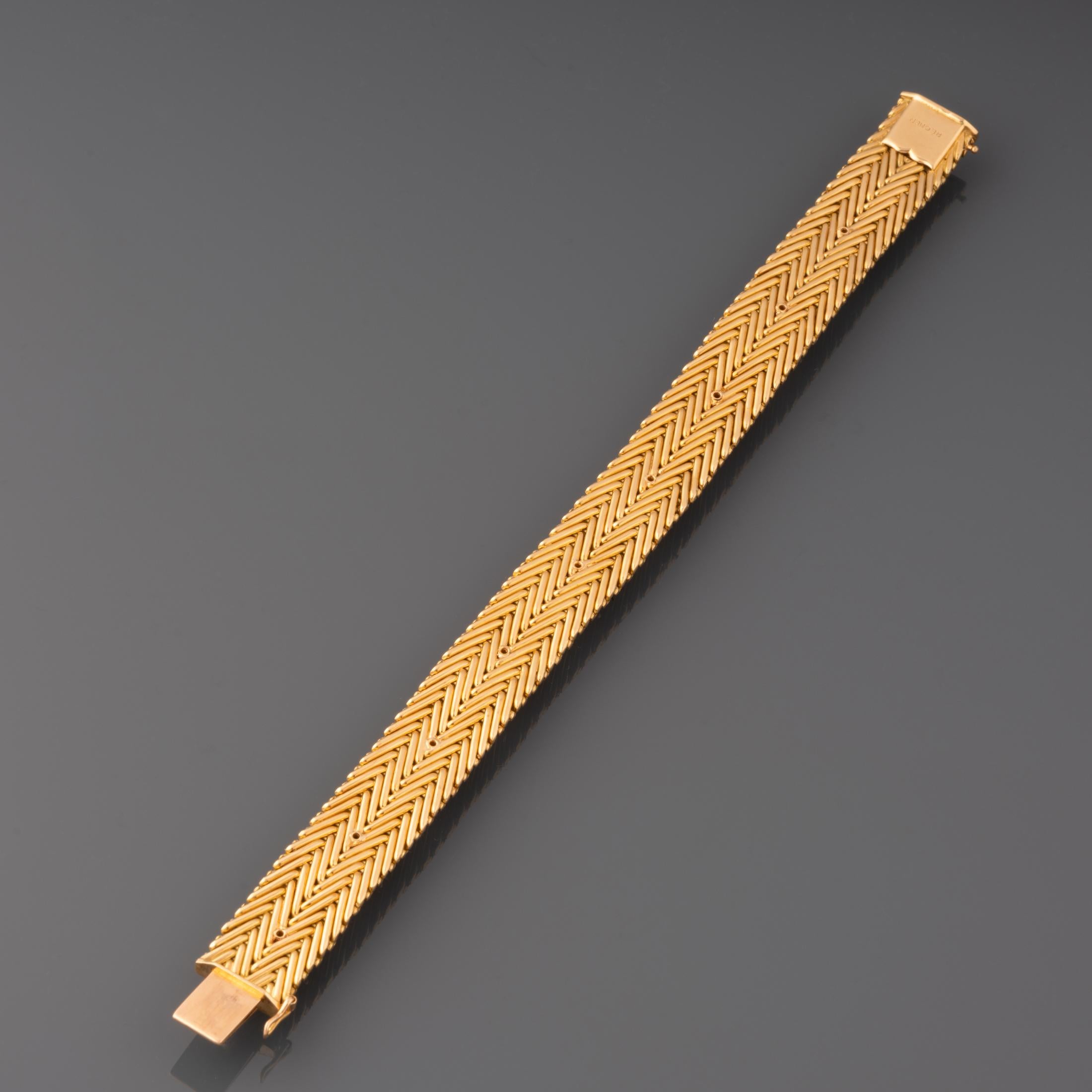 Gold and Precious Stones Bracelet by Régner Paris For Sale 4