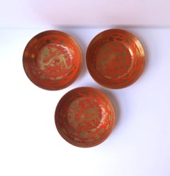 Porcelain Dragon Bowls, Set of 3