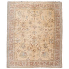 Tapis turc à fleurs rouges et dorées