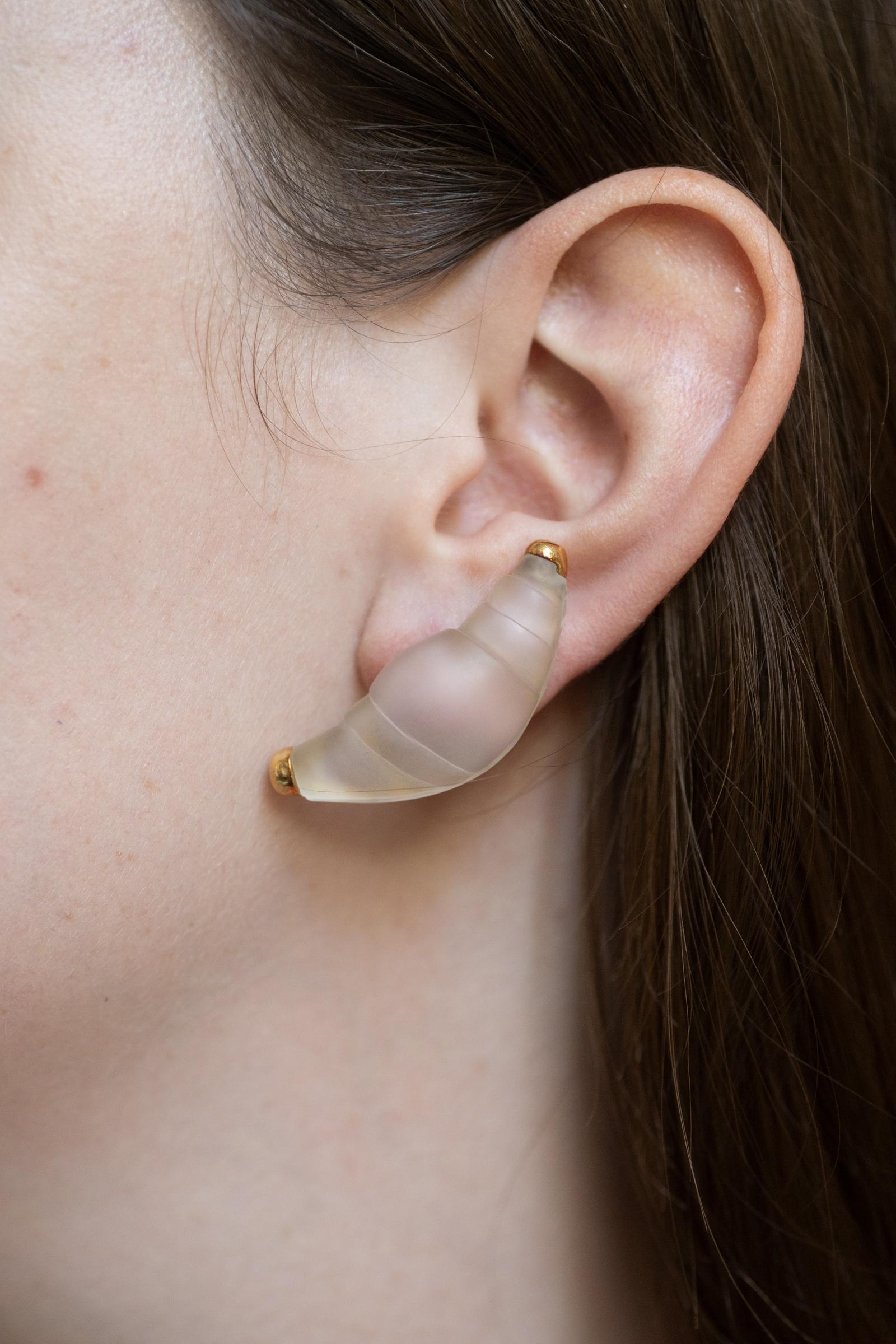 De las mujeres Pendientes LaLaounis de oro y cristal de roca en venta
