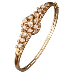 Gold and Rose cut Diamonds Antique Bracelet