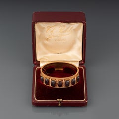 Gold and Rubellites French Antique Bracelet
