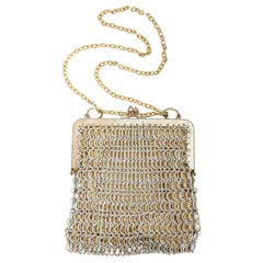 "Gold" and "Silver" Chain Link Evening Bag