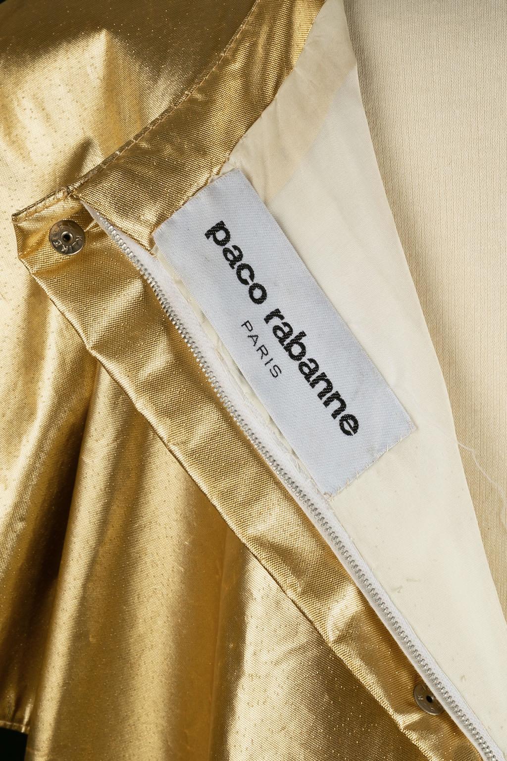 Gold and Silver Dress Paco Rabanne, Size 36FR For Sale 7