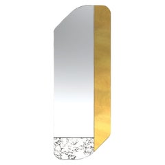 Gold and Speckled WG.C1.D Hand-Crafted Wall Mirror