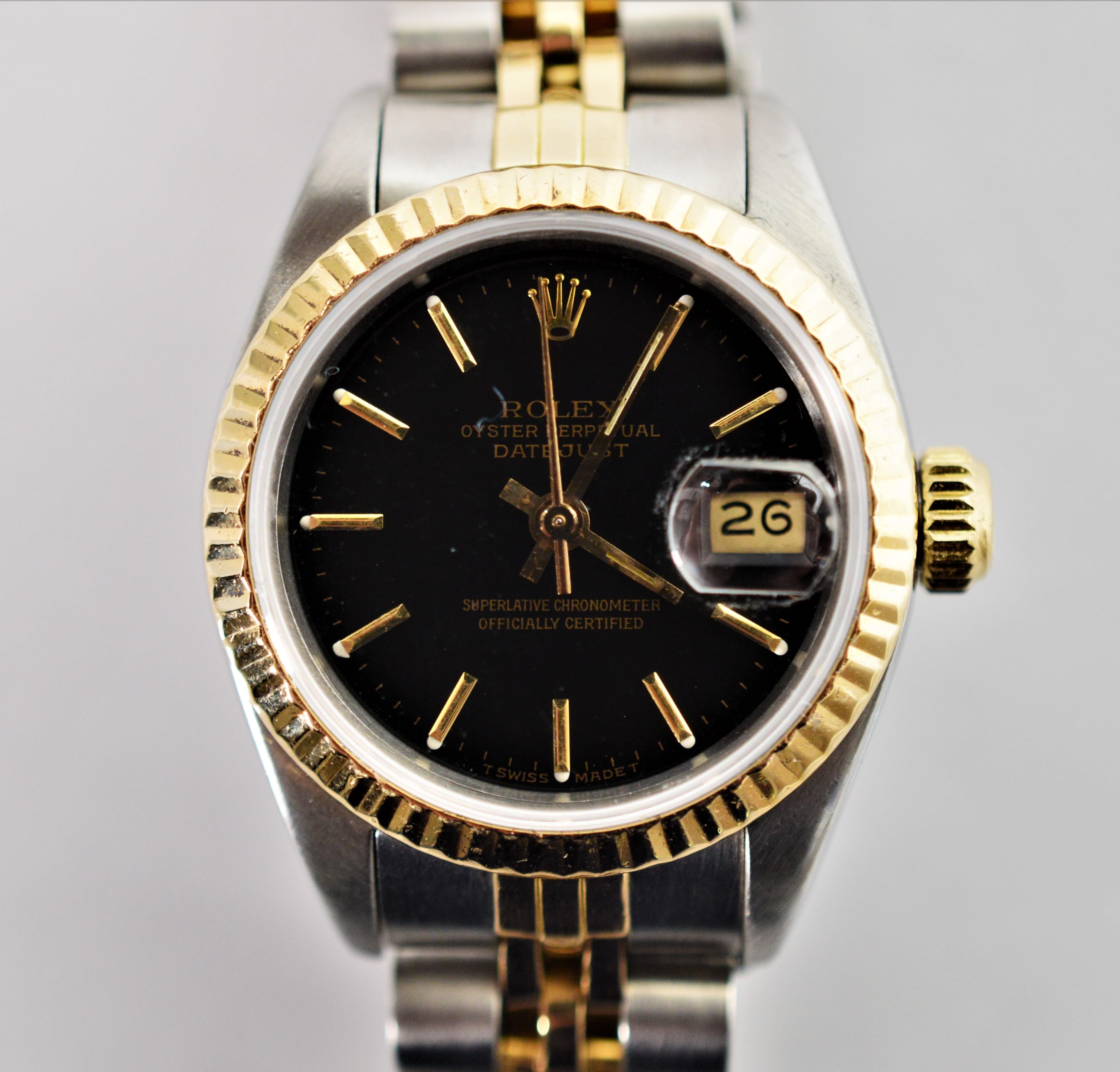 Gold and Stainless Steel Rolex Watch Model 69173 5