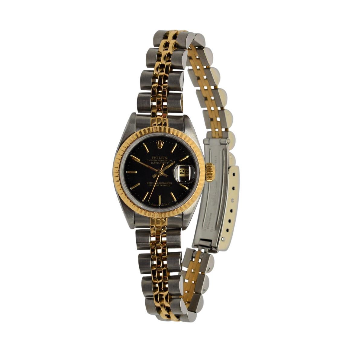 Gold and Stainless Steel Rolex Watch Model 69173