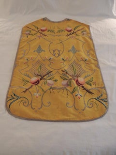 Gold and Yellow Embroidered Antique Chasuble