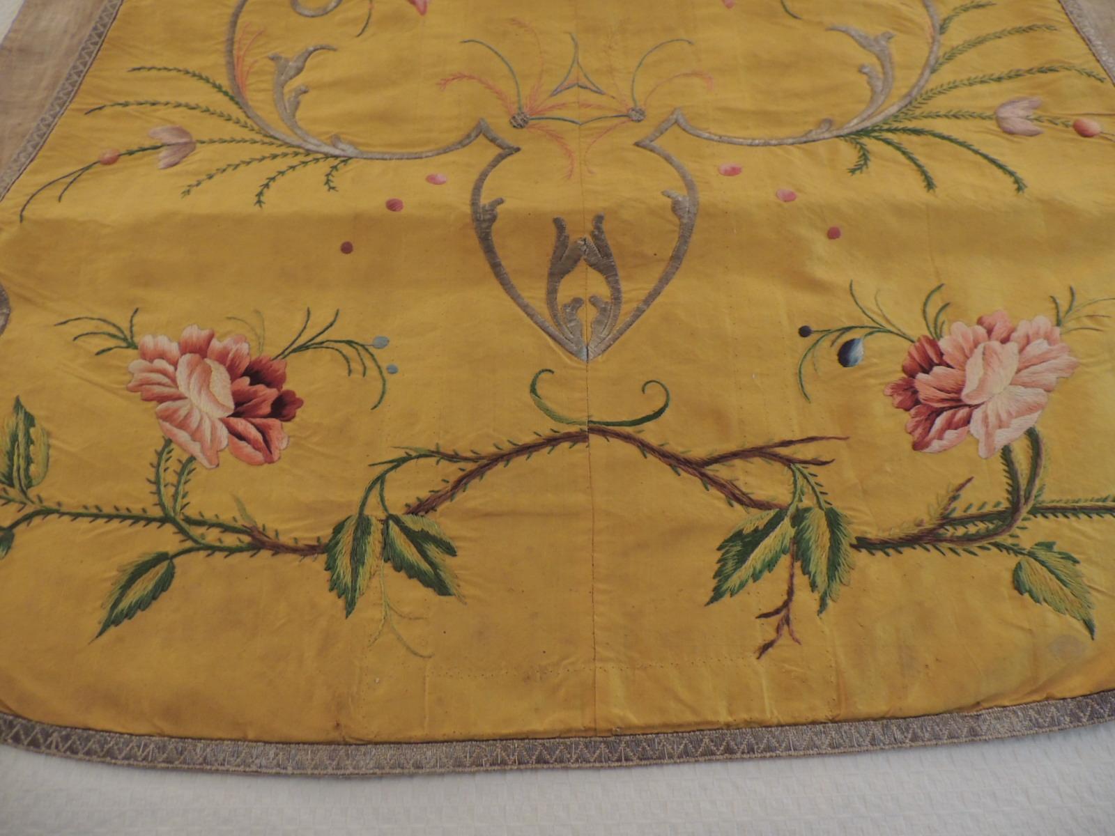 Regency Gold and Yellow Embroidered Antique Chasuble