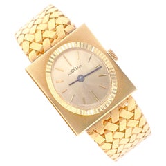 Gold Angelus Watch, Rare 14 K Gold Ladies Dress Watch circa 1970 Ex. Condition