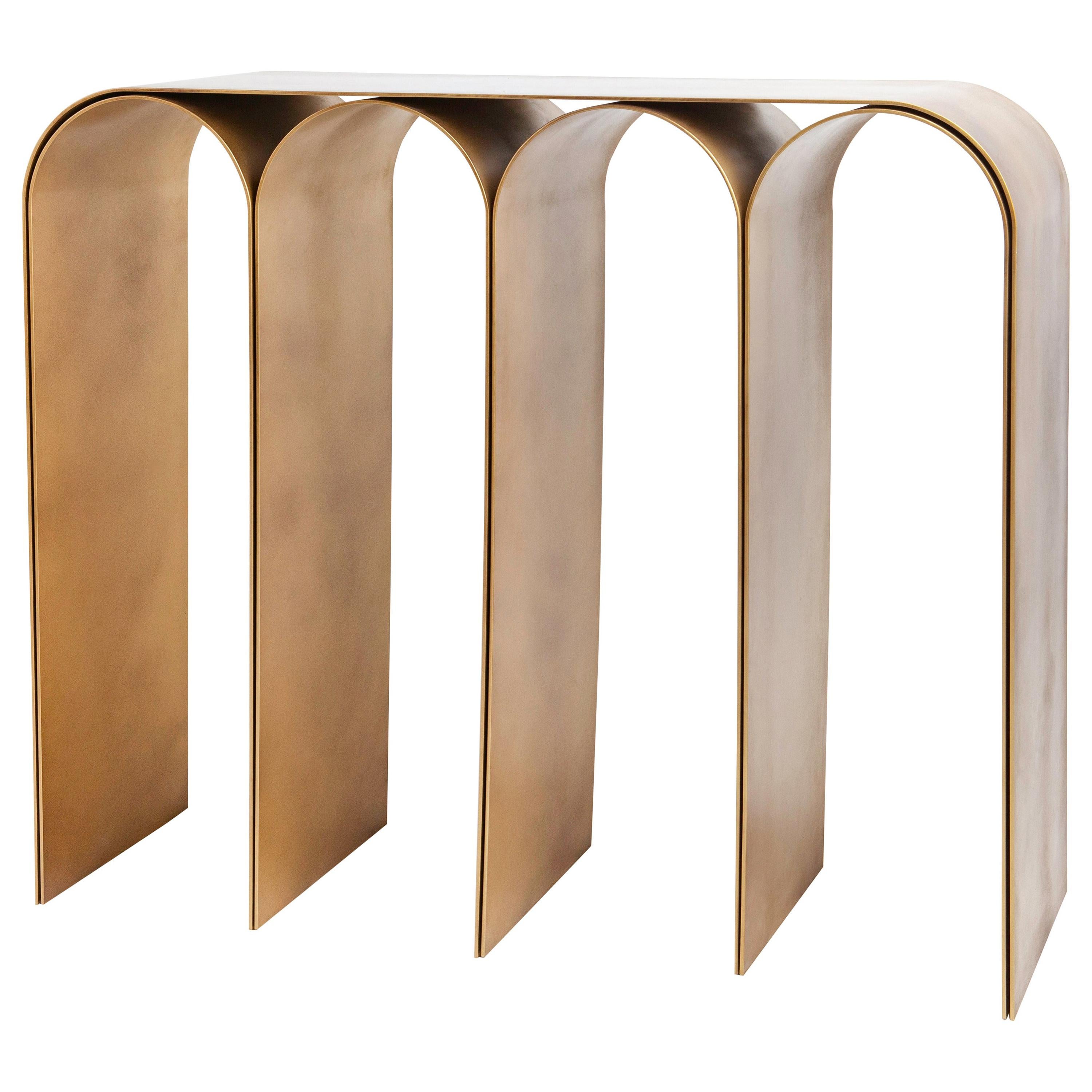 Gold Arch Console by Pietro Franceschini