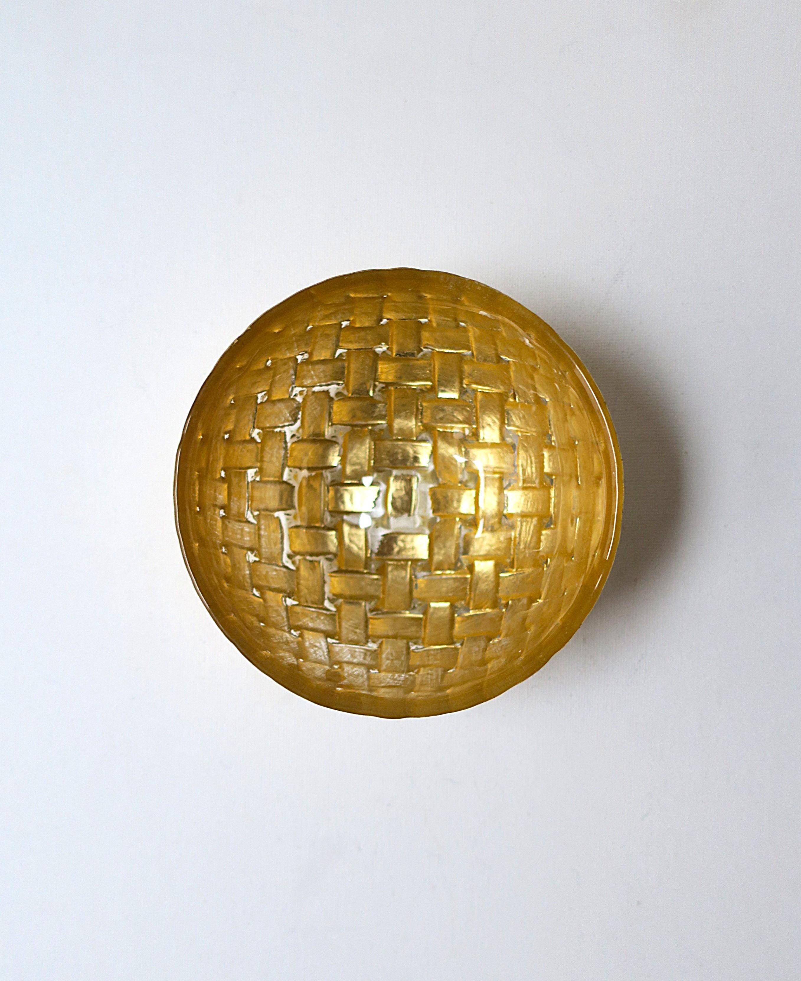 Ciotola in vetro artistico oro in vendita 4