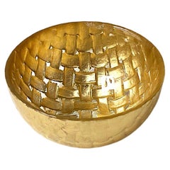 Gold Art Glass Bowl