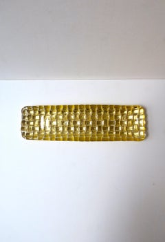 Gold-Kunstglas-Tablett