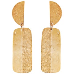 Gold Articulated Drop Earrings by Allison Bryan