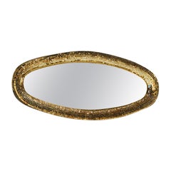 Gold Atollo Mirror by Davide Medri