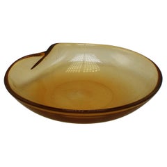 Gold Aventurine Murano glass bowl, circa 1960 Gold Aventurine Murano glass bowl, circa 1960