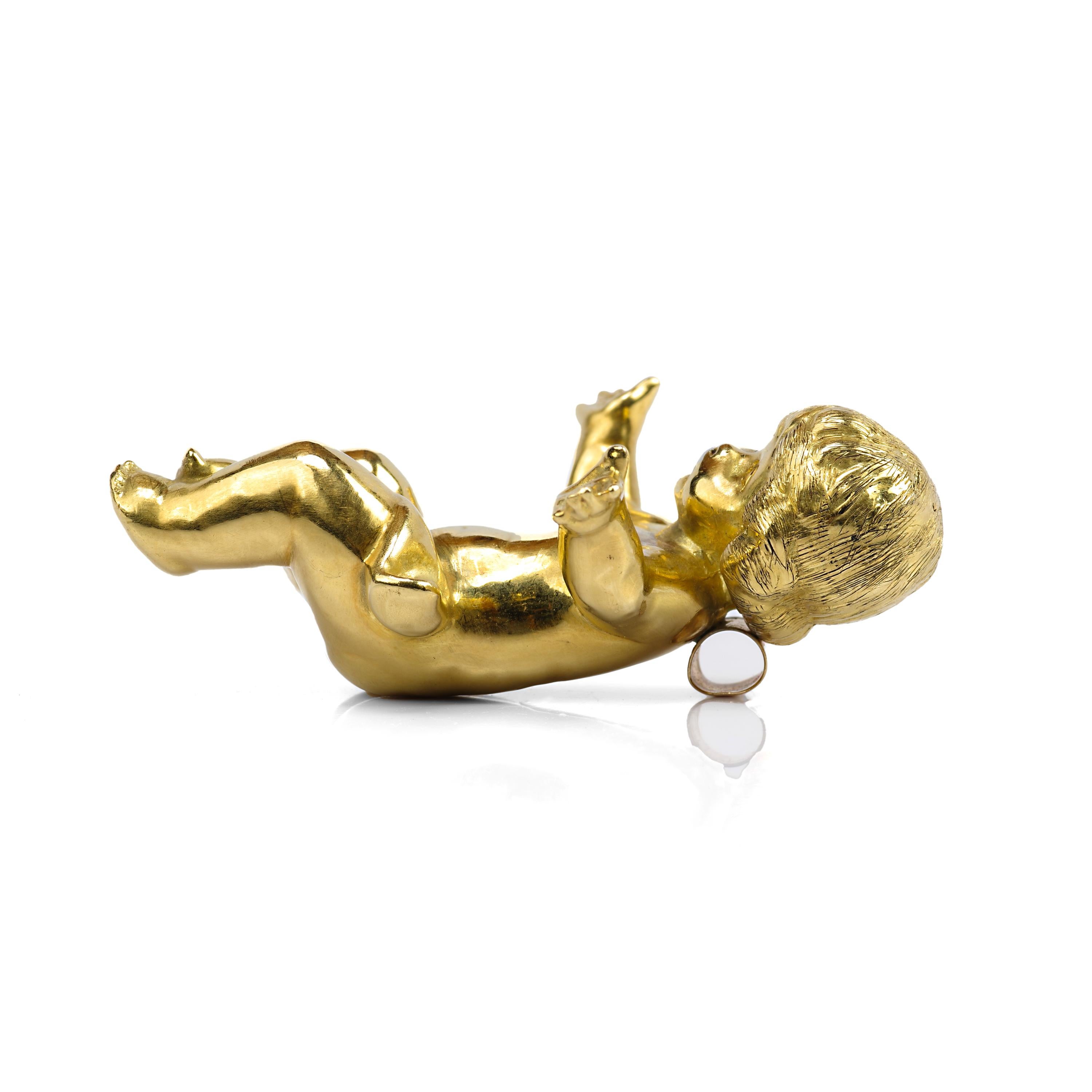 Gold Baby Jesus Pendant 3.6 Ounces 2