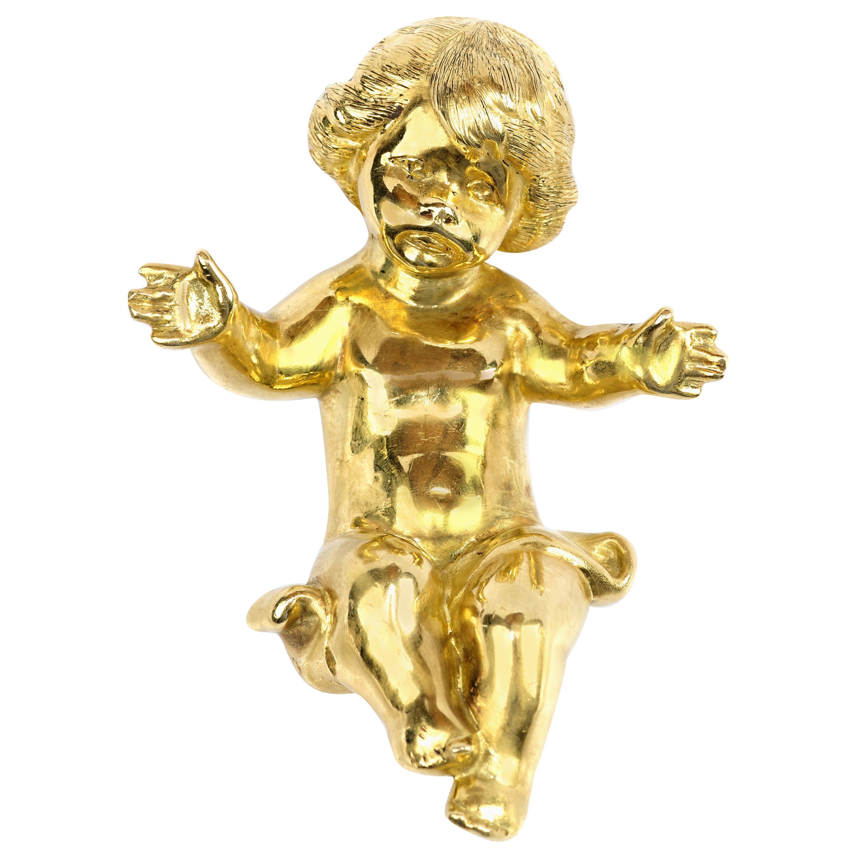 Gold Baby Jesus Pendant 3.6 Ounces