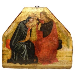 Sfondo d'oro, Incoronazione della Vergine. XIV secolo