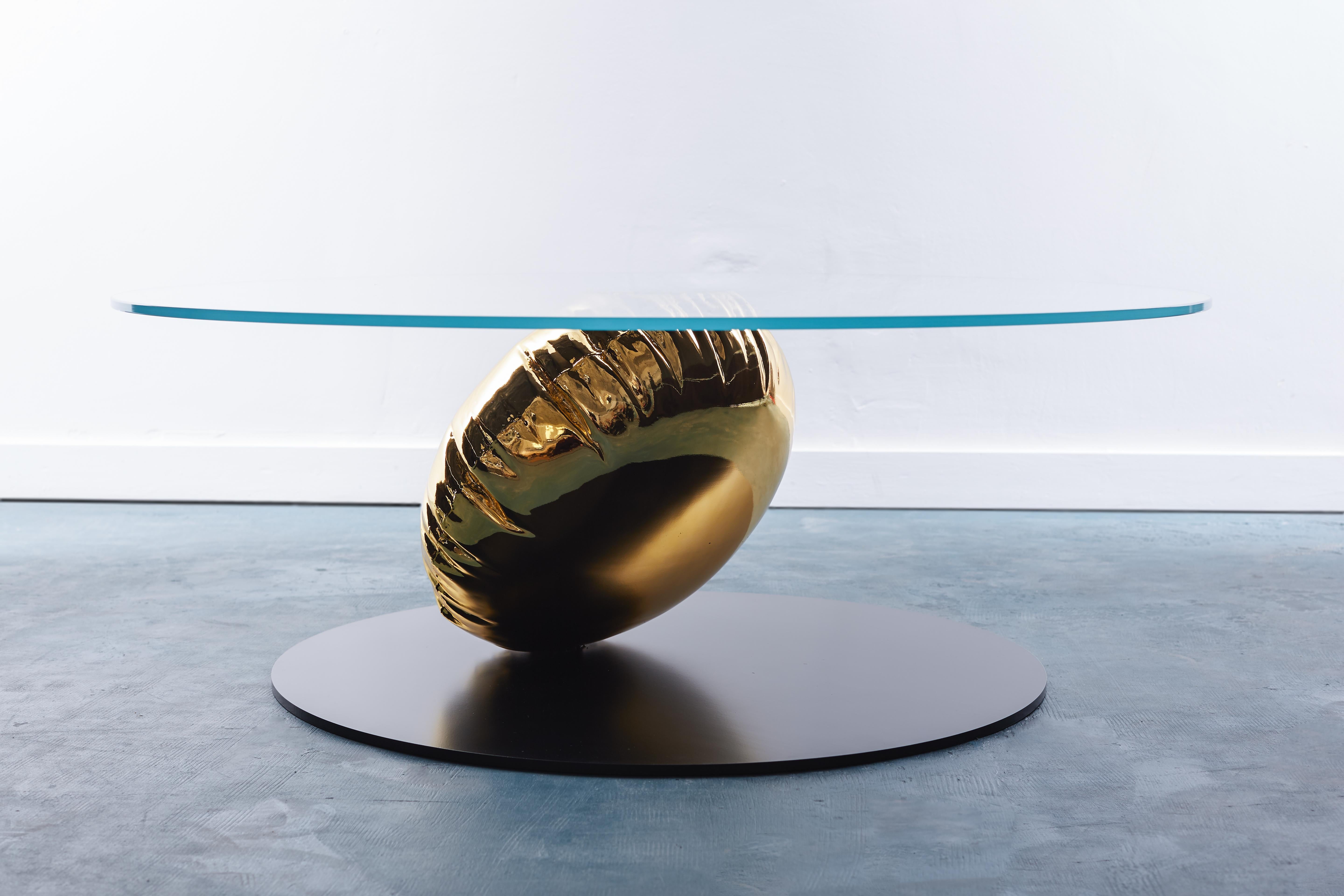 Post-Modern Gold Balance Coffee Table by Duffy London