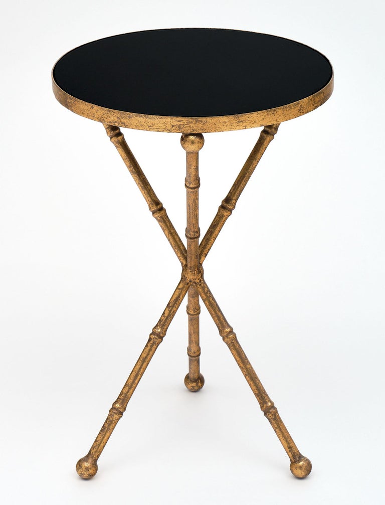 Gold Bamboo Tripod Tables at 1stDibs gold tripod table