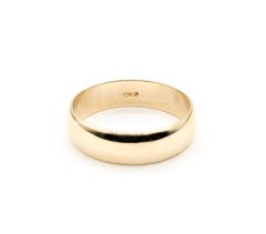 Goldband Ring aus 10k Gelbgold