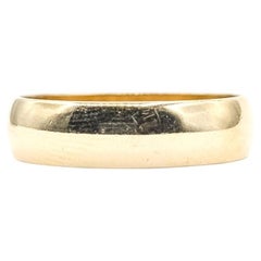 Goldband Ring aus 10k Gelbgold
